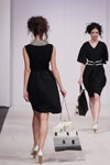 DAVIDOVA show — Belarus Fashion Week by Marko SS2014 (looks: black dress, white pumps)