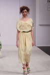 DAVIDOVA show — Belarus Fashion Week by Marko SS2014 (looks: yellow dress, multicolored sandals)