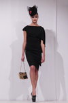 Pokaz Denis Durand — Belarus Fashion Week by Marko SS2014 (ubrania i obraz: sukienka czarna, suknia koktajlowa czarna)