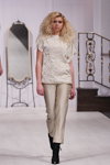 Harydavets&Efremova show — Belarus Fashion Week by Marko SS2014 (looks: white top, blond hair)