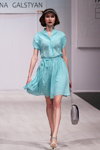 Karina Galstian show — Belarus Fashion Week by Marko SS2014 (looks: turquoise dress)