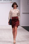 Karina Galstian show — Belarus Fashion Week by Marko SS2014 (looks: burgundy skirt)