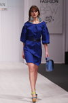 Modenschau von Karina Galstian — Belarus Fashion Week by Marko SS2014 (Looks: blaues Kleid)
