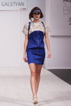 Pokaz Karina Galstian — Belarus Fashion Week by Marko SS2014 (ubrania i obraz: sukienka mini niebieska)