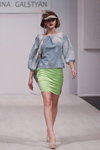 Karina Galstian show — Belarus Fashion Week by Marko SS2014 (looks: sky blue blouse, lime skirt)