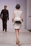 Sheldon/Bureau №8 show — Belarus Fashion Week by Marko SS2014 (looks: white dress)