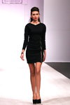 Modenschau von VINT — Belarus Fashion Week by Marko SS2014 (Looks: schwarzes Mini Kleid mit Reißverschluss)