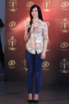 Casting — Miss Supranational Belarus 2013. Part 3 (looks: checkered multicolored blouse, blue jeans)