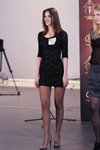 Maryna Kazeka. Casting — Miss Supranational Belarus 2013. Part 3 (looks: black mini fitted dress, black sheer tights)