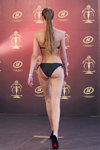 Natalla Lazuta. Swimsuits casting — Miss Supranational Belarus 2013. Part 4 (looks: black bikini, black pumps)