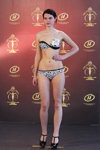 Valeriya Sinyuk. Swimsuits casting — Miss Supranational Belarus 2013. Part 4 (looks: black and white bikini, black pumps)