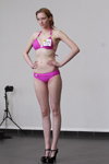 Anastasia Kapustina. Swimsuits photoshoot — Miss Supranational Belarus 2013. Part 5 (looks: fuchsia swimsuit)