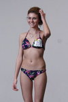 Swimsuits photoshoot — Miss Supranational Belarus 2013. Part 5 (looks: black flowerfloral swimsuit)