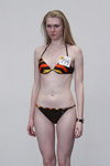 Swimsuits photoshoot — Miss Supranational Belarus 2013. Part 5 (looks: black striped swimsuit)