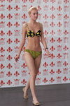 Casting — Miss Minsk 2013 (looks: striped black and yellow swimsuit, blond hair)