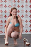 Casting — Miss Minsk 2013 (looks: turquoise swimsuit)