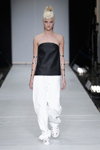 Anne Sofie Madsen show — Copenhagen Fashion Week SS14 (looks: black top, white trousers)