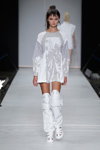 Anne Sofie Madsen show — Copenhagen Fashion Week SS14 (looks: white jumper, white leg warmers)