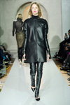 Est. 1995 Benedikte Utzon Wardrobe show — Copenhagen Fashion Week AW13/14 (looks: black leather leg warmers, black pumps)