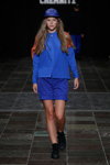 Показ Bibi Chemnitz — Copenhagen Fashion Week SS14 (наряды и образы: синяя блуза, синие шорты)
