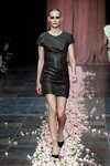 Est. 1995 Benedikte Utzon Wardrobe show — Copenhagen Fashion Week SS14 (looks: nude socks, black pumps, black mini dress)