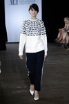 Pokaz Guldknappen — Copenhagen Fashion Week SS14 (ubrania i obraz: pulower biały, półbuty białe, krótka fryzura)