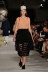 Henrik Vibskov show — Copenhagen Fashion Week SS14 (looks: nude top, black skirt)