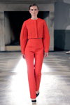 Mark Tan show — Copenhagen Fashion Week SS14 (looks: black pumps, red pantsuit)