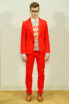 Peter Jensen show — Copenhagen Fashion Week AW13/14 (looks: red men's suit)