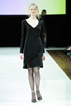 Ready to Fish show — Copenhagen Fashion Week AW13/14 (looks: black sheer tights, black dress, blond hair)