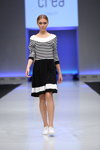 Crea Concept show — CPM SS14 (looks: striped black and white dress, white pumps)