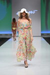 Intima Signature Show show — CPM SS14 (looks: white hat, printed multicolored sundress)
