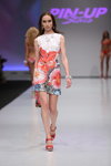 Intima Signature Show show — CPM SS14 (looks: white flowerfloral mini dress, red sandals)