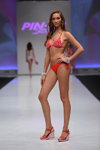 Intima Signature Show show — CPM SS14 (looks: red swimsuit, red wedge sandals)