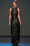 Pokaz Anna Subbotina — DnN SPbFW ss14 (ubrania i obraz: suknia wieczorowa czarna)