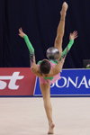 Anna Czarnecka. Anna Czarnecka — Puchar Świata 2013 (ubrania i obraz: trykot gimnastyczny zielony)