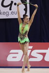 Ekaterina Volkova. Ekaterina Volkova — Weltcup 2013 (Looks: hellgrüner Gymnastikanzug)
