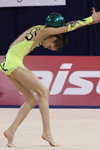 Aliya Assymova, Yekaterina Skorikova — Puchar Świata 2013 (ubrania i obraz: trykot gimnastyczny żółty)