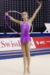 Aliya Assymova, Yekaterina Skorikova — Puchar Świata 2013 (ubrania i obraz: trykot gimnastyczny fioletowy)