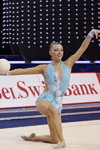 Melitina Staniouta. Melitina Staniouta — Weltcup 2013 (Looks: himmelblauer Gymnastikanzug)