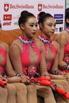 Group competition. Republic of Korea — World Cup 2013 (looks: fuchsia leotard)