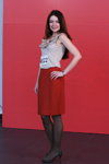 "Хочу в ВИАгру!" casting. Part 2 (looks: grey top, red skirt, brown tights, brown pumps)
