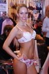 Dimanche lingerie show — Lingerie-Expo 2013 (looks: white flowerfloral briefs, white flowerfloral bra)
