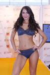 Felina show — Lingerie-Expo 2013 (looks: blue bra, blue briefs)
