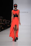 GOGA SABEKIA show — MBFWRussia FW13/14 (looks: red dress with slit)