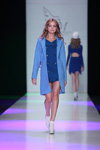 Maria Golubeva show — MBFWRussia FW13/14 (looks: white socks, blue dress, sky blue coat)