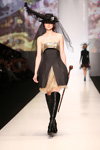 Marina Makaron Moscow show — MBFWRussia FW13/14 (looks: black hat, black boots)