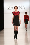 ZARINA show — MBFWRussia FW13/14 (looks: black sheer tights, black boots)