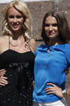 Kristina Karjalainen and Stefani Lehestik. Final. Eesti Miss Estonia 2013 (looks: black dress)