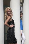 Kristina Karjalainen and Stefani Lehestik. Final. Eesti Miss Estonia 2013 (looks: black dress)